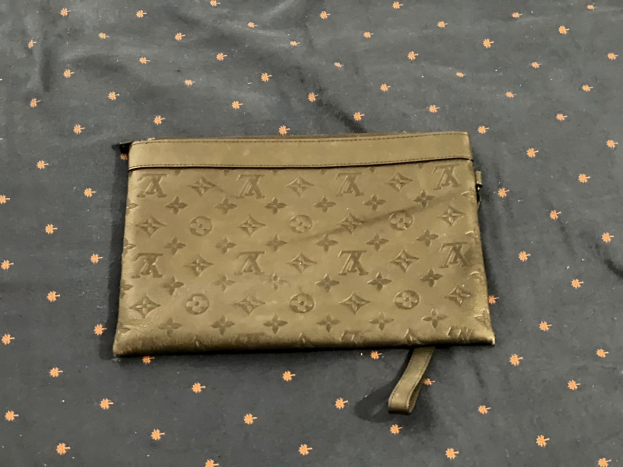 Кожаный клатч в стиле Monogram Empreinte