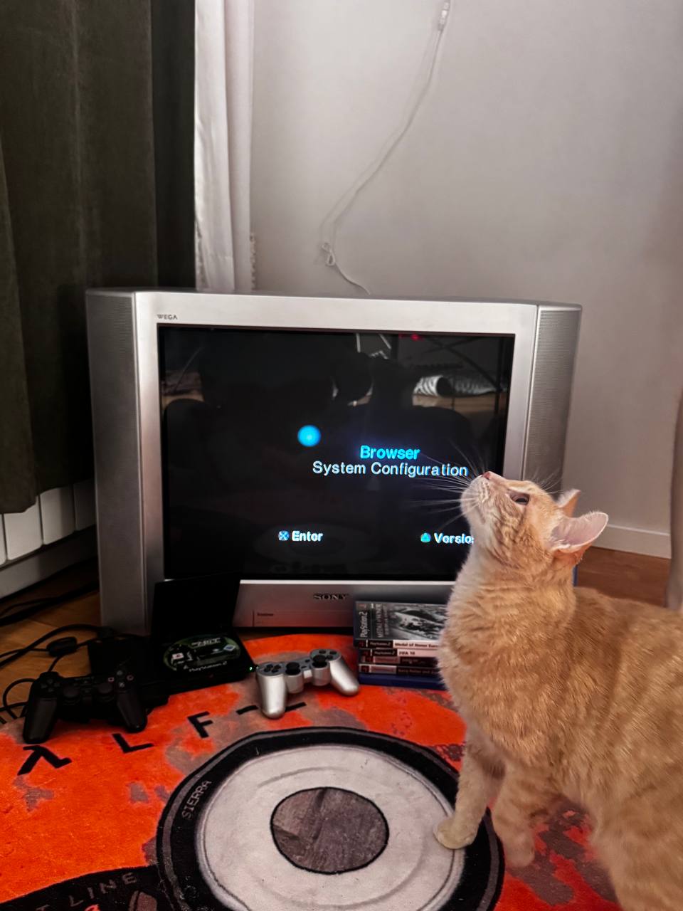 Ретро-сет PS2 Slim + кинескоп Sony Trinitron WEGA