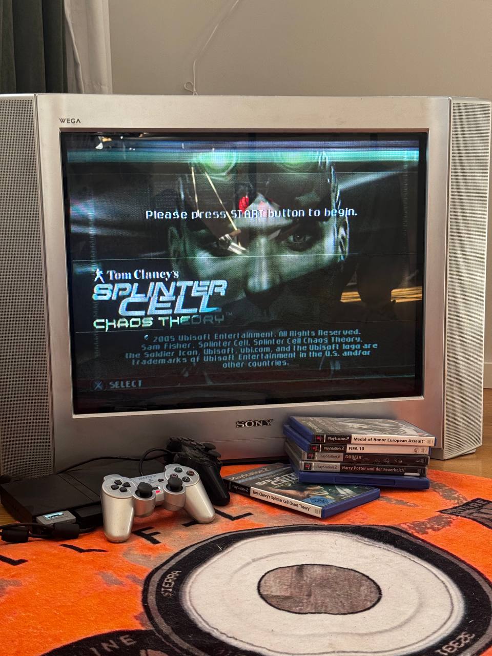 Ретро-сет PS2 Slim + кинескоп Sony Trinitron WEGA