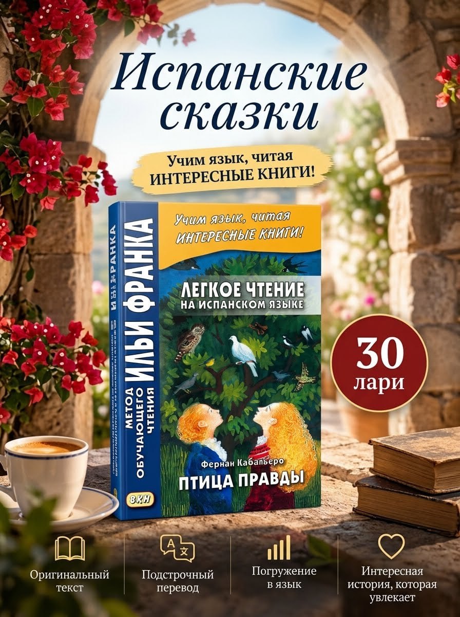 Книга «Птица правды» на испанском по методу Ильи Франка