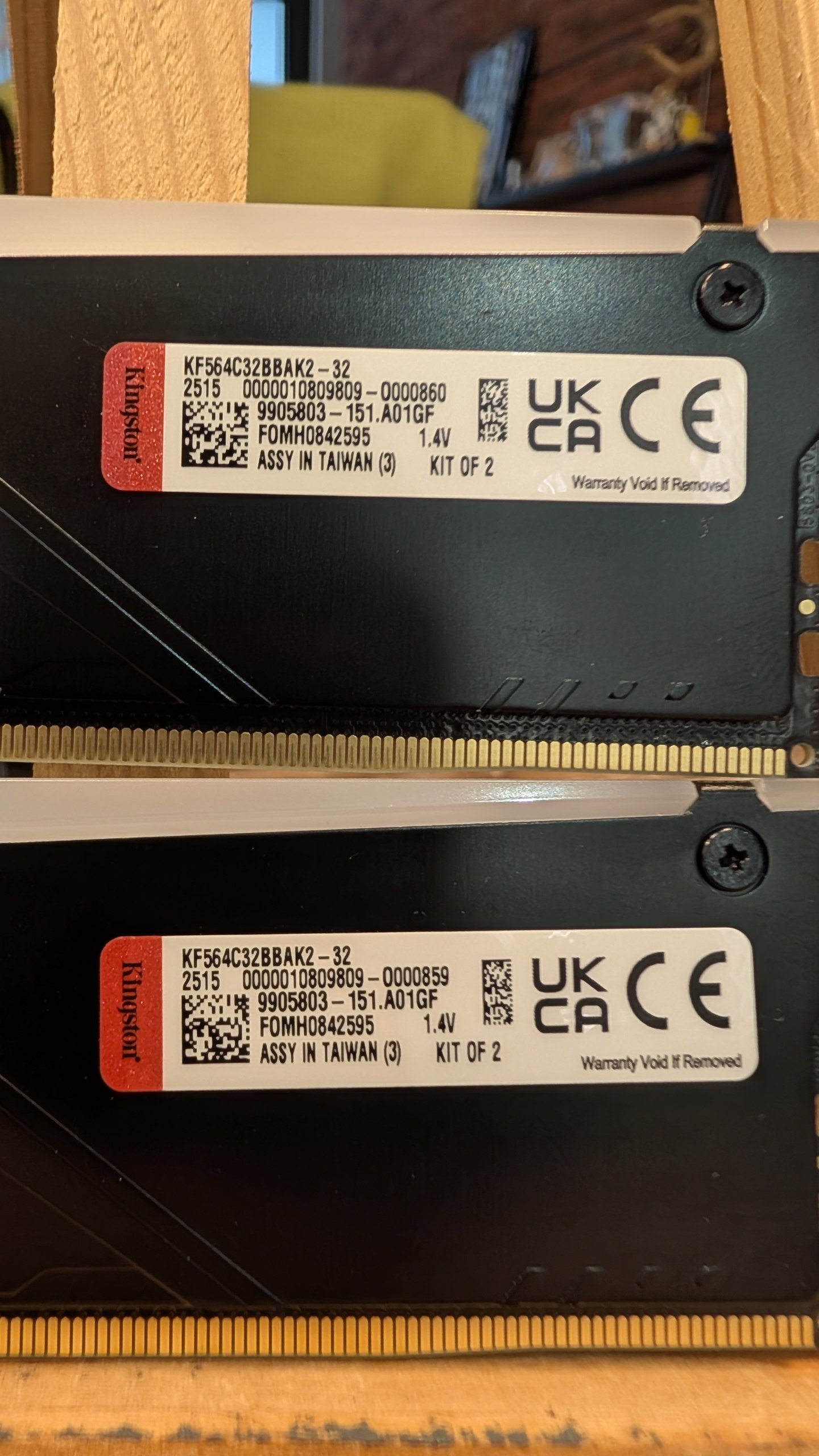 Оперативная память DDR5 Kingston Fury Beast 32GB (2x16GB) 6400MT/s CL32
