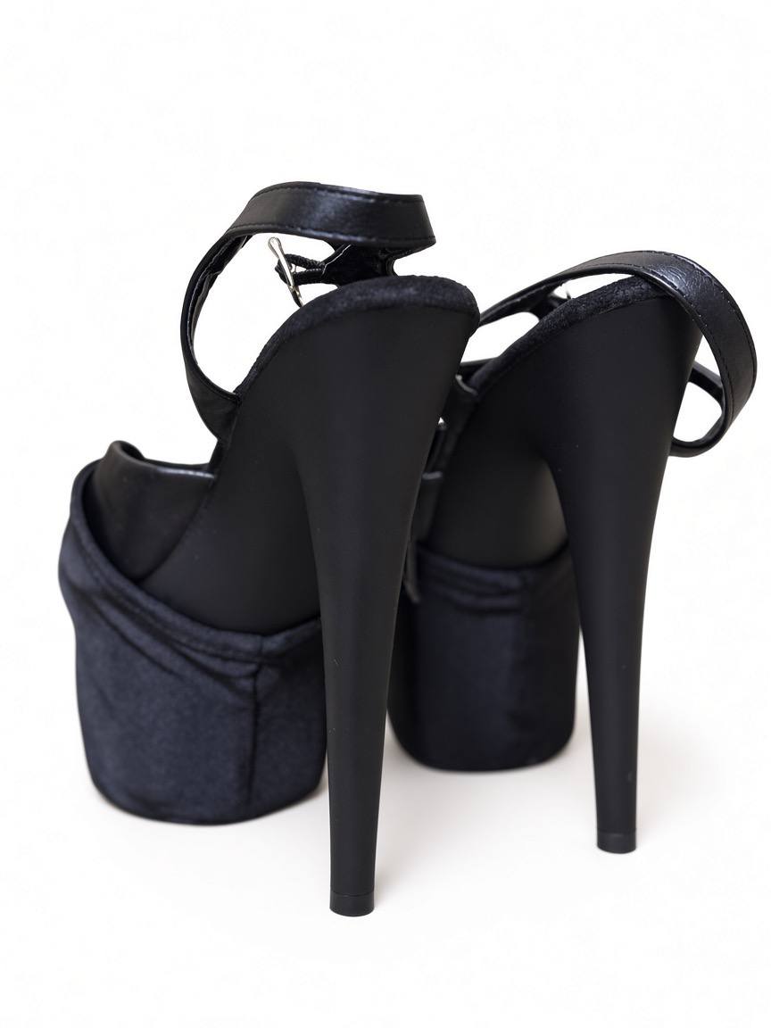 Туфли Pleaser на платформе, чёрные