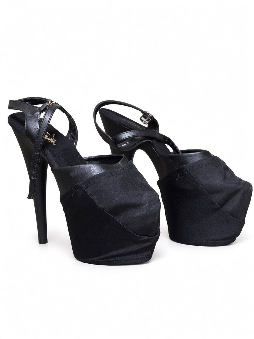 Туфли Pleaser на платформе, чёрные