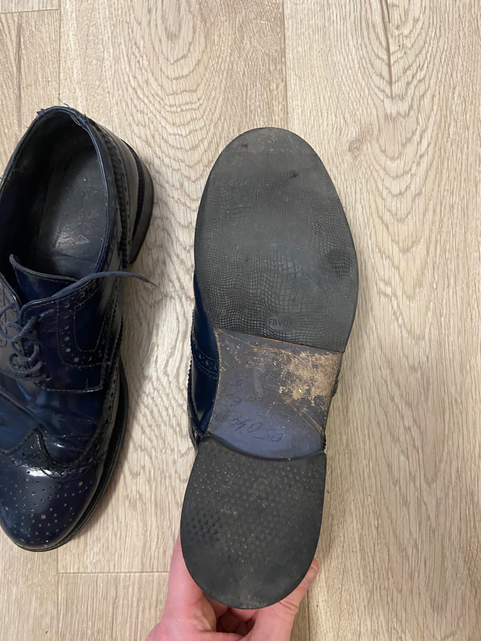 SPADA Men's Leather Brogues (Size 45) / Мужские туфли броги SPADA (Размер 45)