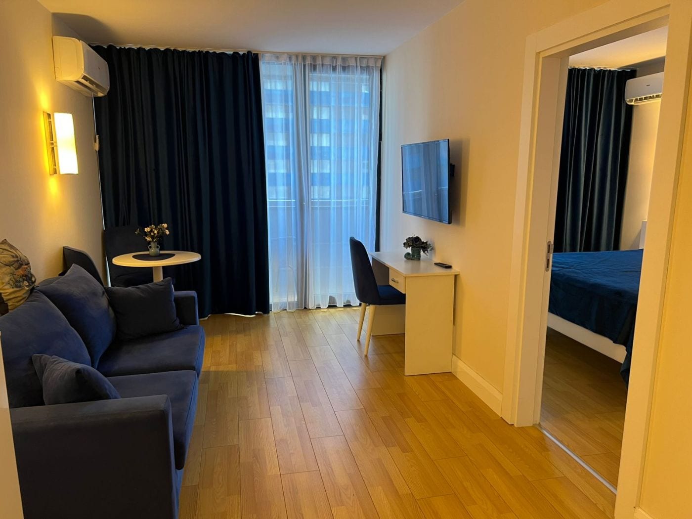 Orbi City, блок A — квартира 1+1, 50 кв.м, 12 этаж, вид на море