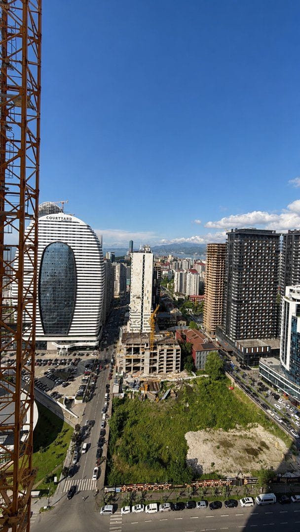 ORBI City блок D1 — студия 28 кв.м, 33 этаж, вид на море
