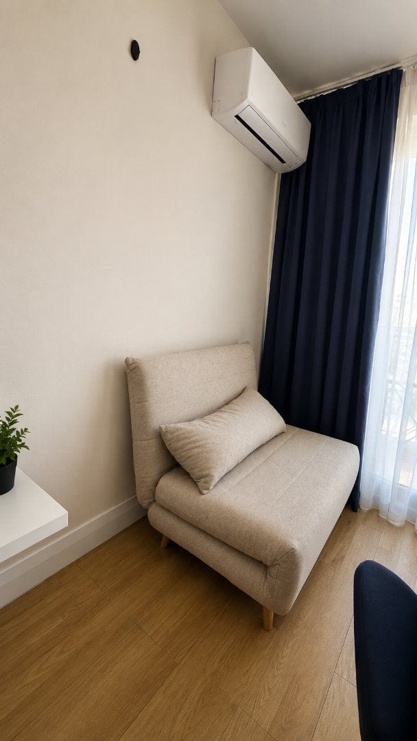ORBI City блок D1 — студия 28 кв.м, 33 этаж, вид на море