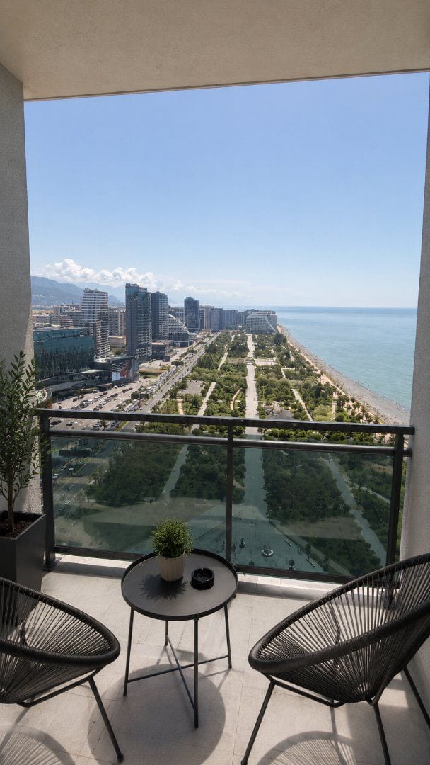 Orbi Beach Tower — студия 32 кв.м, 26 этаж, вид на море