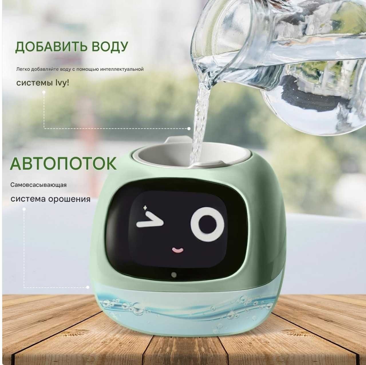 Ivy Plantsio — умный горшок с автополивом и приложением