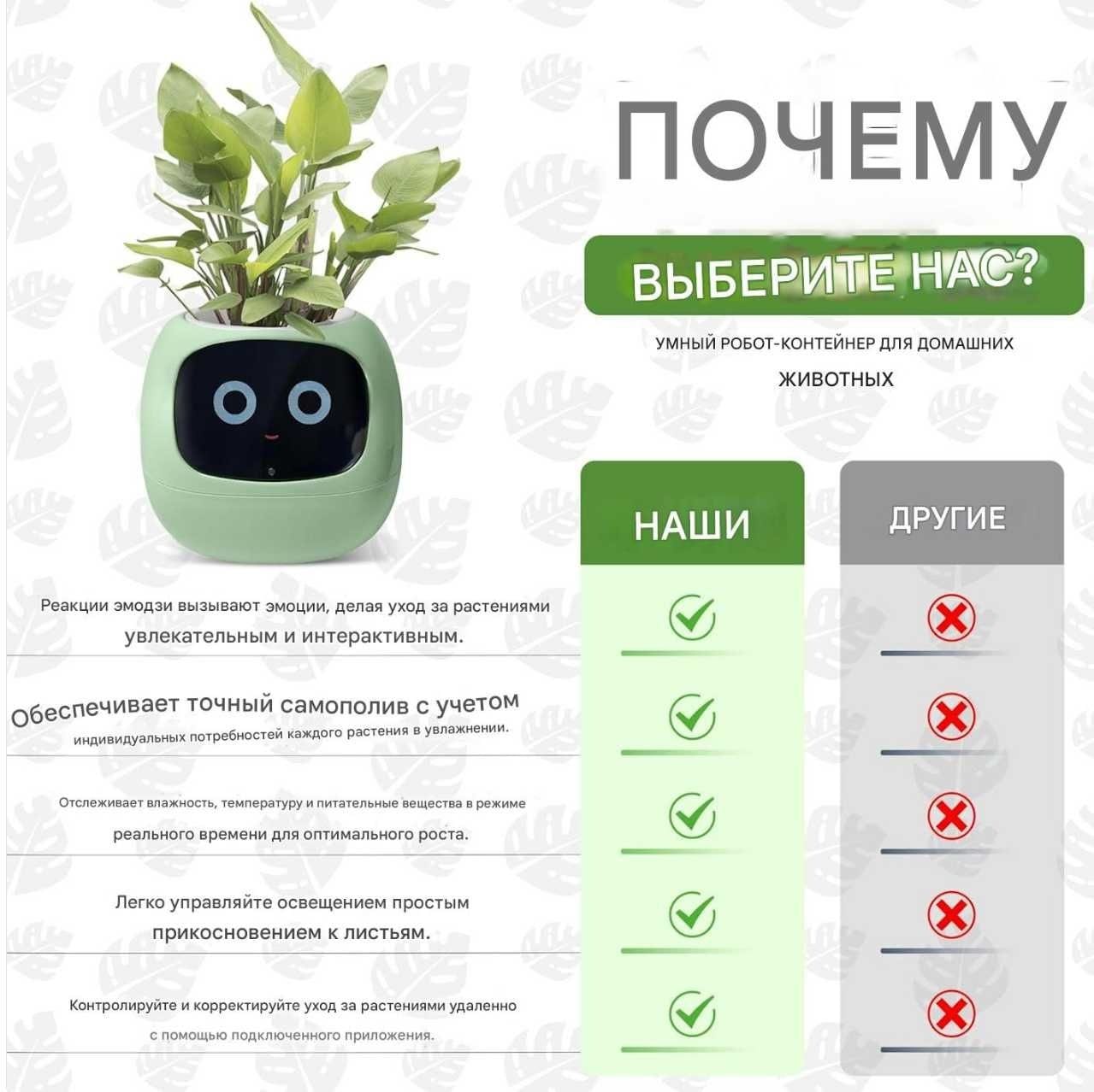 Ivy Plantsio — умный горшок с автополивом и приложением