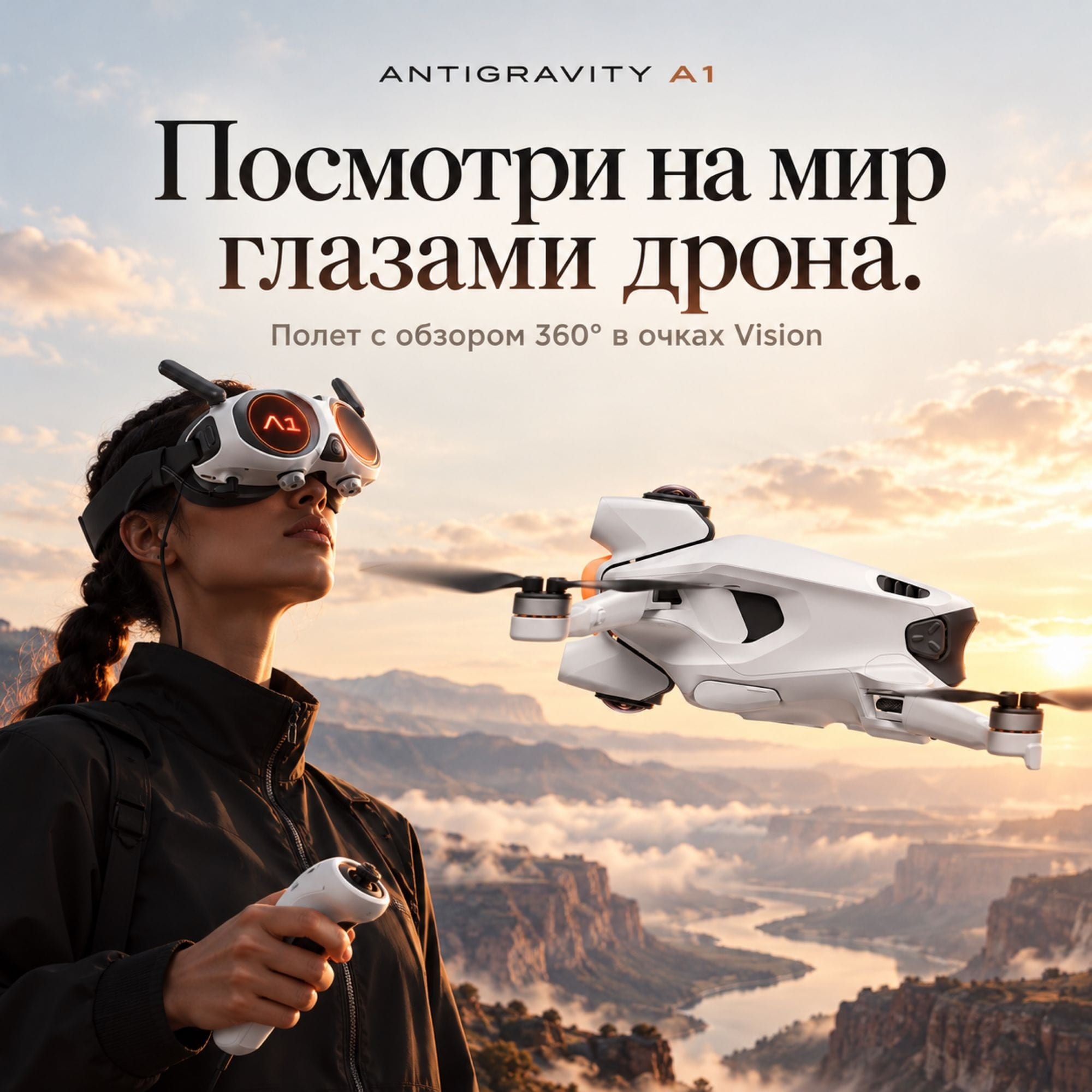 Дрон Antigravity A1 Explorer Bundle 360° в 8K
